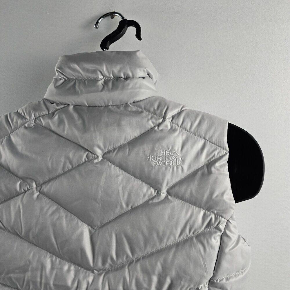 The North Face Women's 550 Down Puffer Vest Gray Medium M Goose‎ 4426 - Picture 5 of 10